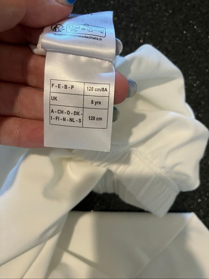 Legging blanc neuf 8 ans Vertbaudet - photo numéro 6