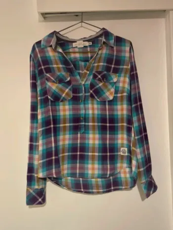 Chemise à carreaux multicolore H&M Taille  36
