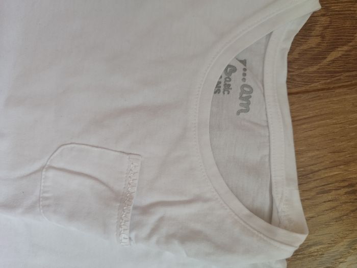 T-shirt manches courtes blanc DPAM - 4 ans - photo numéro 2