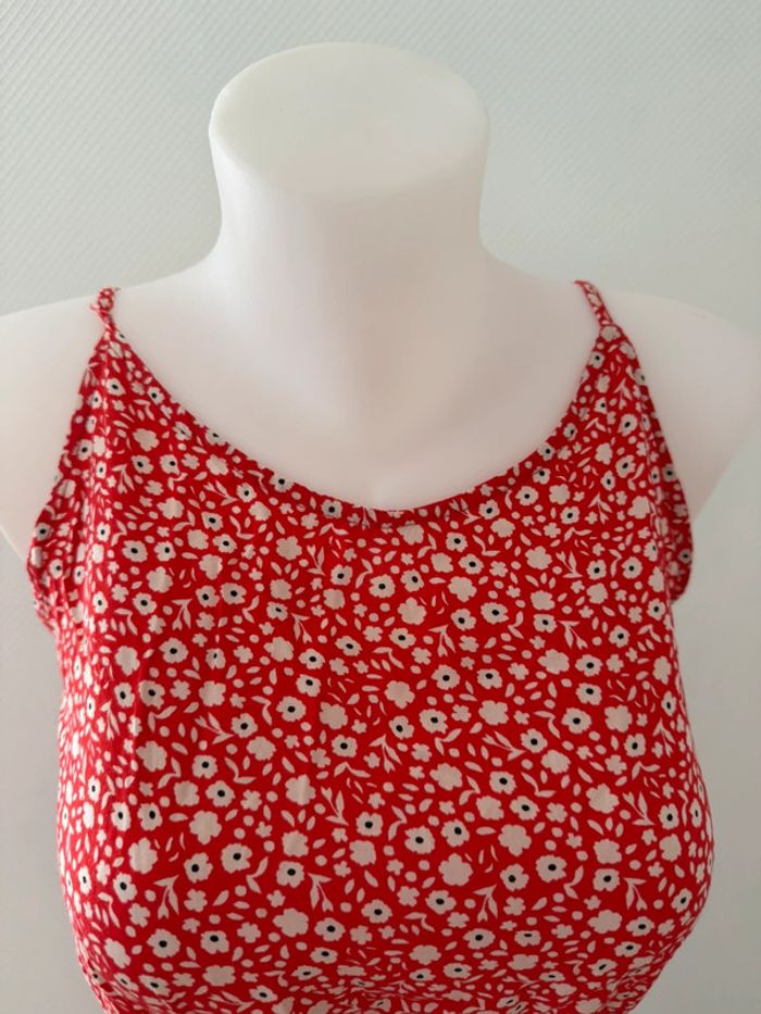 Robe dos nue à fleur en très bon état taille S - photo numéro 4
