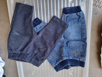 2 pantalons garçon 3 mois