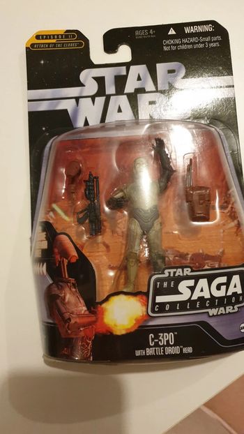 Figurine star wars: C3P0 with battle droid head