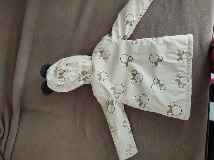 Parka en gomme avec imprimé et oreilles 3D Minnie Disney pour fille - photo numéro 2