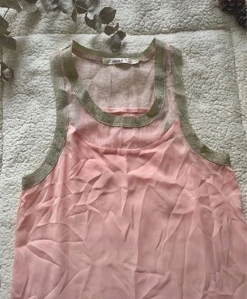Top rose et pailleté