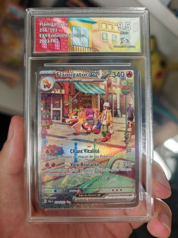 Carte Pokémon Gradée: Flamigator EX Alternative 258/193 Collect Aura 9.5