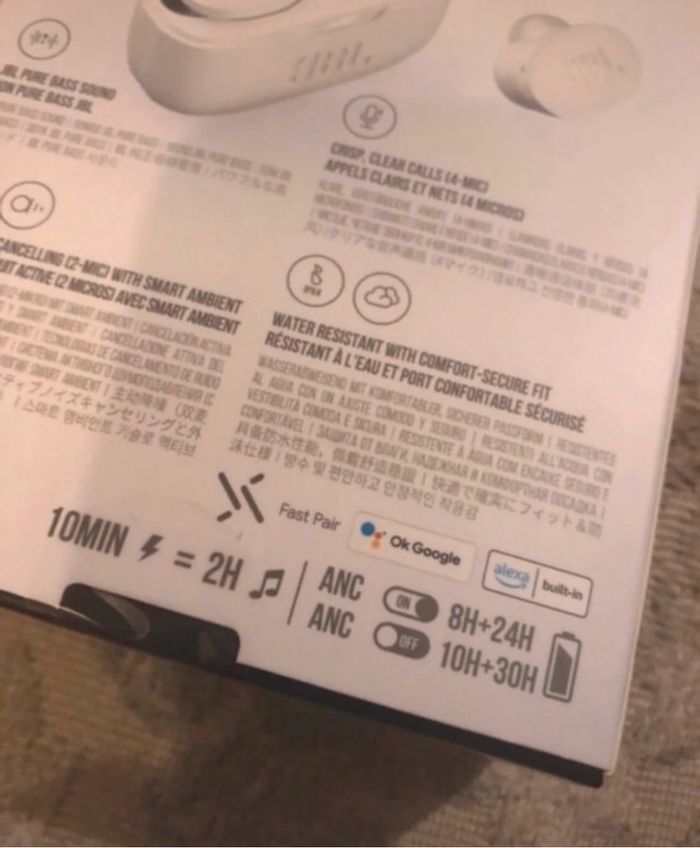 Écouteur Bluetooth jbl 130nc pure bass zéro noise - photo numéro 4