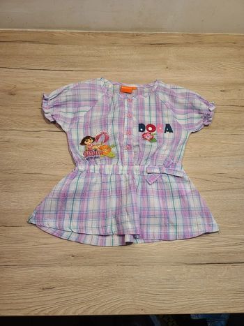 Blouse manches courtes dora l'exploratrice 6 ans