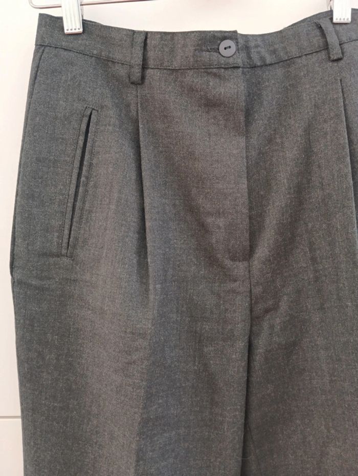 Pantalon vintage chic gris anthracite taille 38 estimée - photo numéro 5