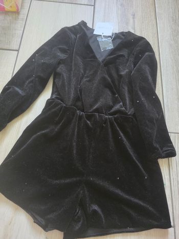Combishort velour fille