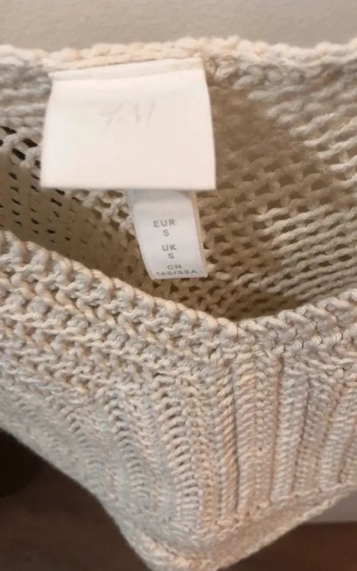 Débardeur / Top «maille » beige - photo numéro 4