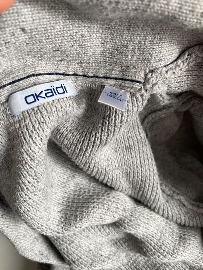 Gilet gris okaidi - photo numéro 4