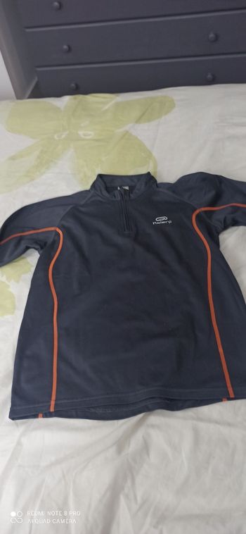 Pull gris kalenji 12 ans