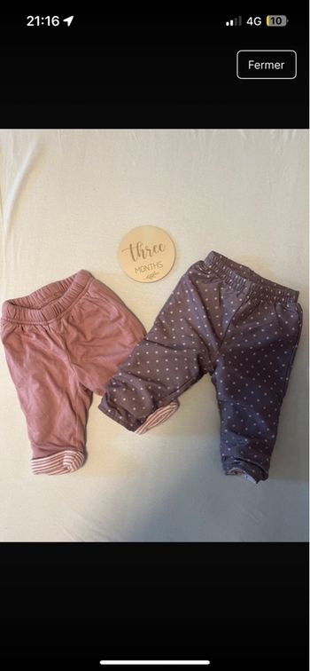 Lot pantalons épais