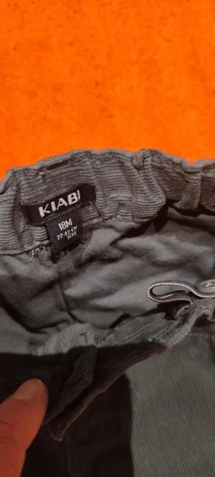 Pantalon velours doublé Kiabi 18 mois - photo numéro 2