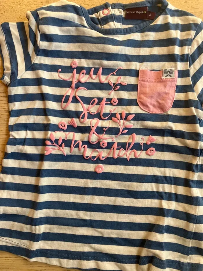 Ensemble jupe et tes-short 3 ans Sergent Major - photo numéro 2