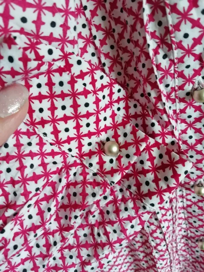 Chemise chemisier rouge red rentrée demi saison automne printemps spring - photo numéro 4