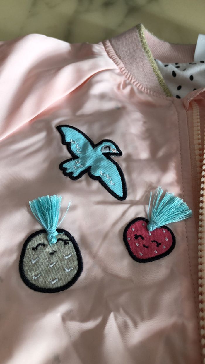 Veste tex rose pâle saumon 36 mois - photo numéro 6