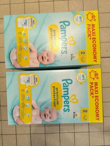 Pampers premium T2 2x117 couches