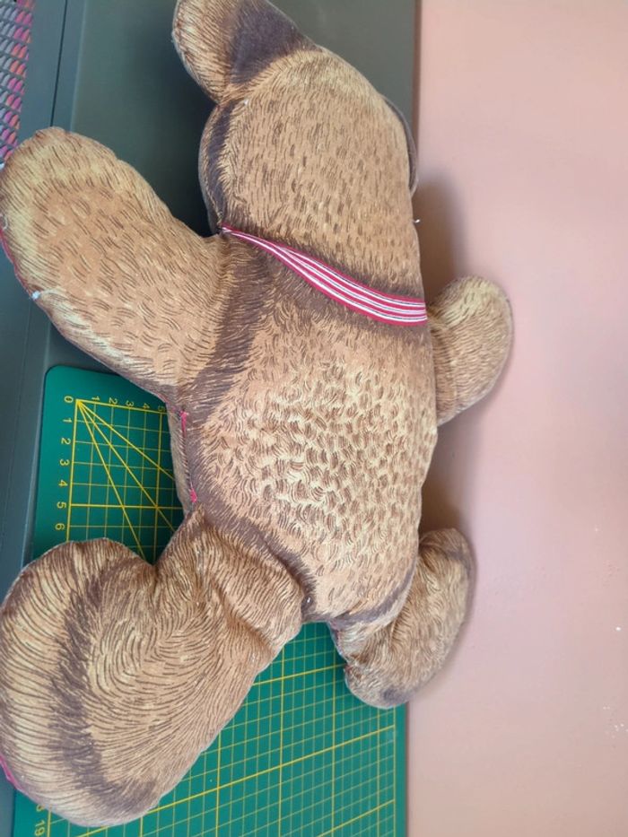 peluche vintage ours noel - photo numéro 2