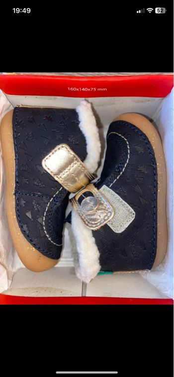 Bottines Kickers marine doublées fourrure T20