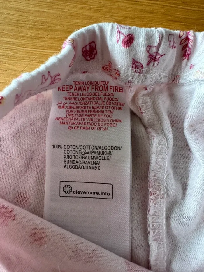 Chemise de nuit velours rose et bas en coton, thème licorne 🦄 - Taille 3 Ans - photo numéro 13