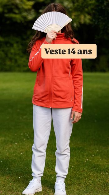 Veste survêtement sport unisexe Domyos taille 14 ans