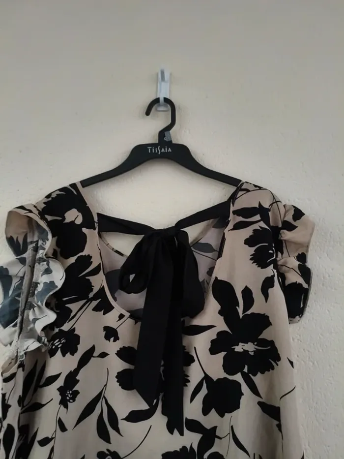 Blouse beige et noire - Shein Curve - taille 52 - photo numéro 5