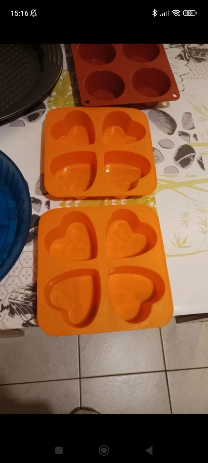 lot de 6 moules pour pâtisserie, tarte, quiche - photo numéro 2