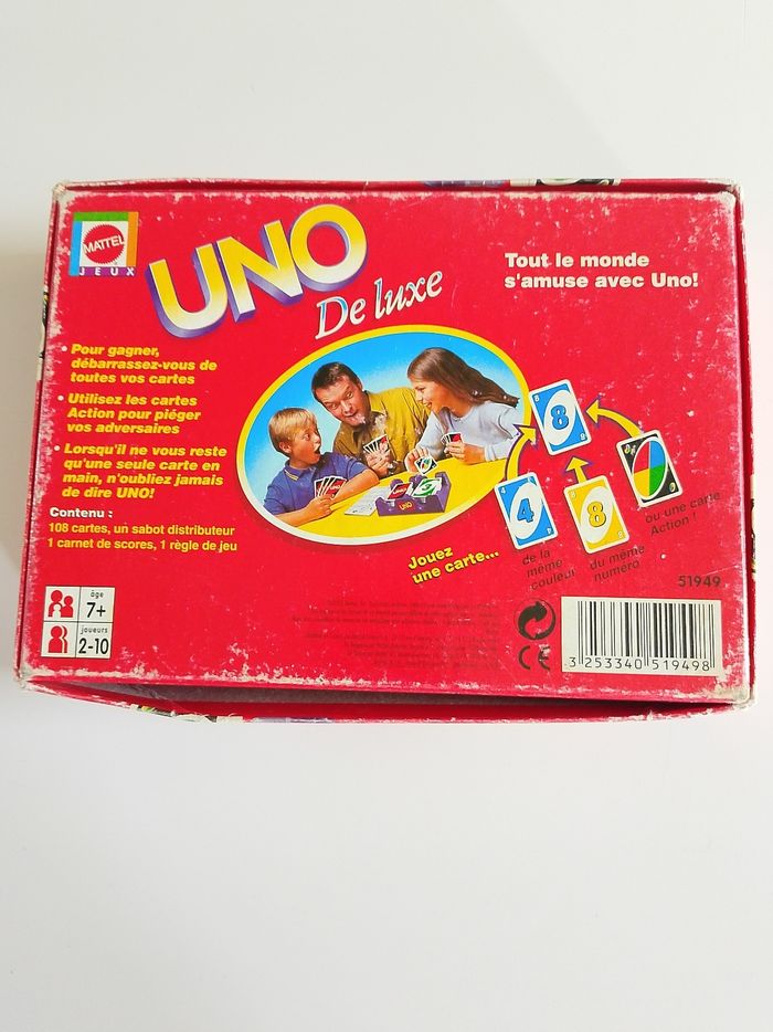 Uno de luxe Mattel complet sans notice - photo numéro 3