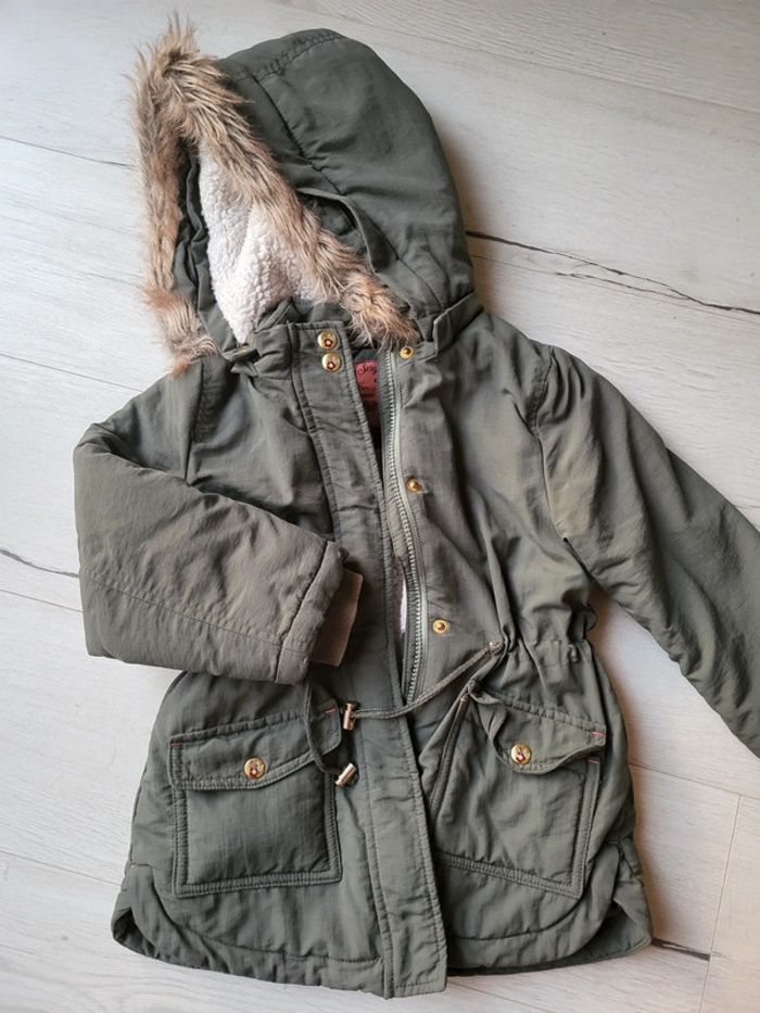 Manteau chaud kaki sergent major 6ans