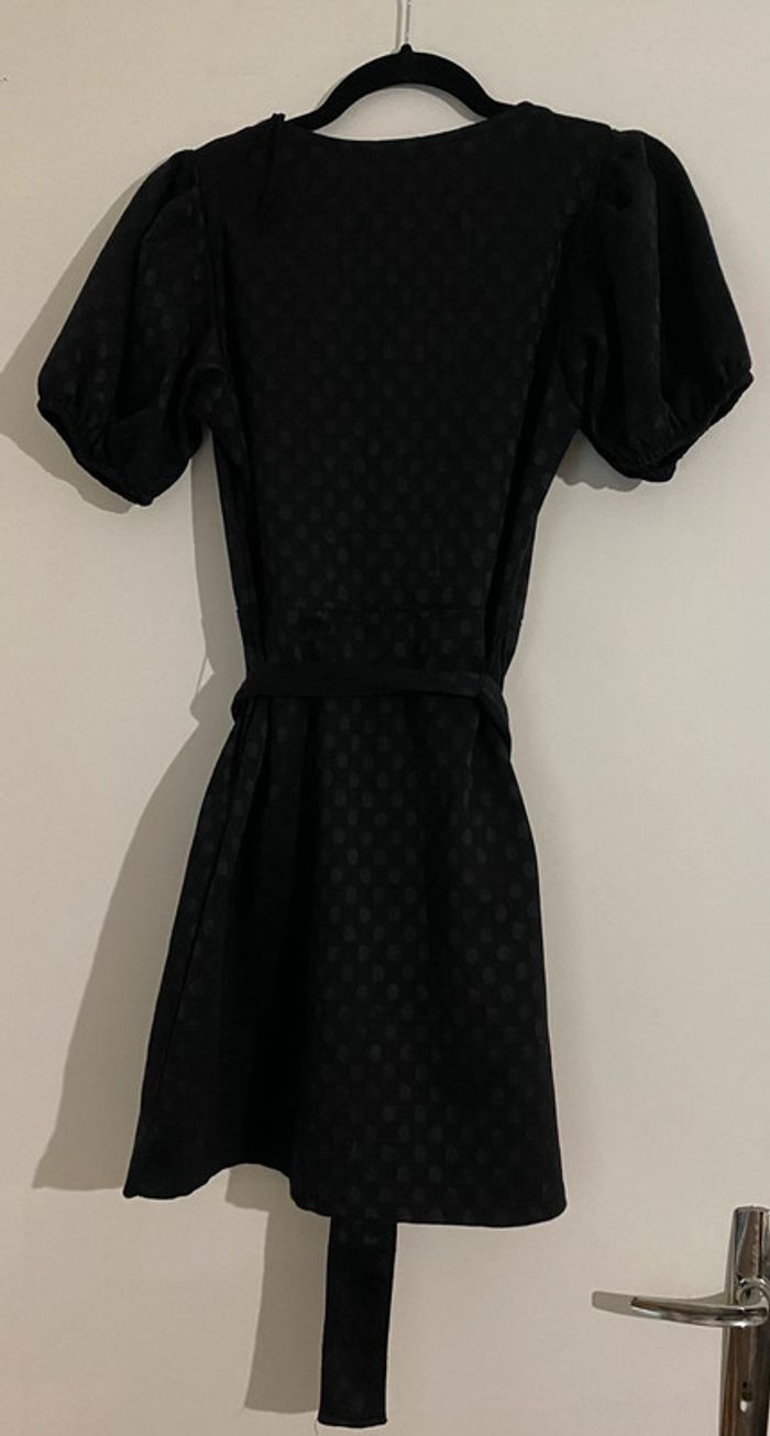 Robe Zara Courte Imprimée Polka Avec Ceinture Taille M - photo numéro 6