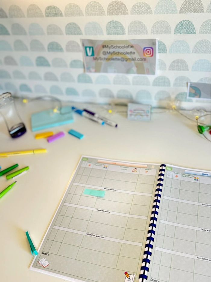 Cahier journal 1 jour = 1 page Organisation Enseignant - photo numéro 14