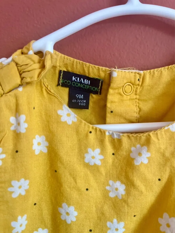 Robe fleurie jaune Kiabi - photo numéro 3