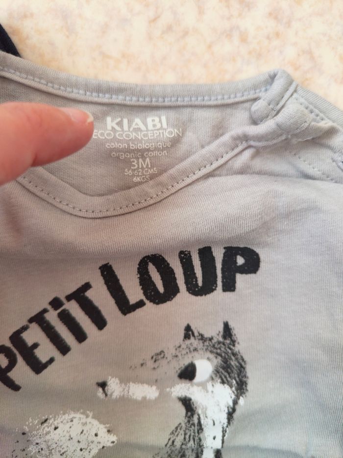 Lot t-shirt Kiabi 3 mois - photo numéro 4