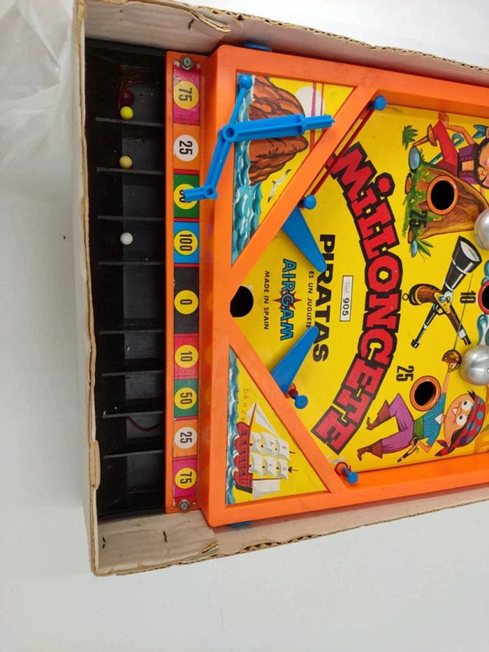 Flipper en boîte vintage Milloncette réf 905 piratas airgam - photo numéro 6