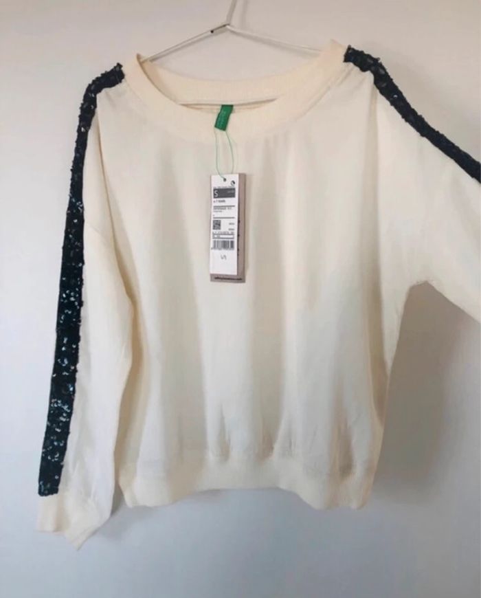 Pull léger benetton fille NEUF avec étiquette 6 ans 7 ans - photo numéro 11