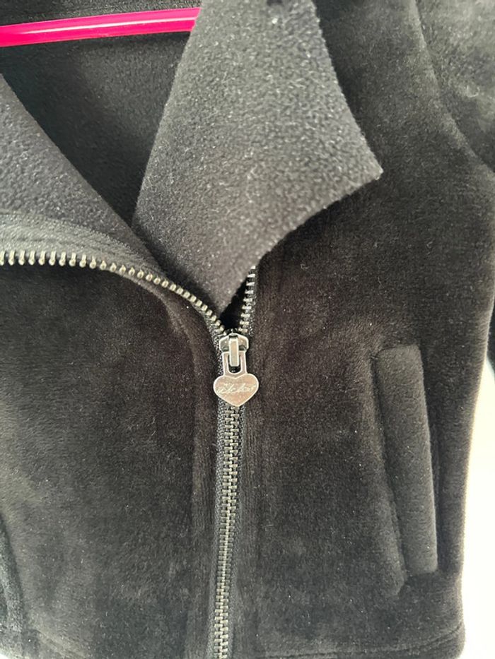 Cardigan noir velours esprit motard ikks 18 mois - photo numéro 4