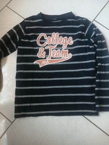 Tee shirt manche longue garçon 10A
