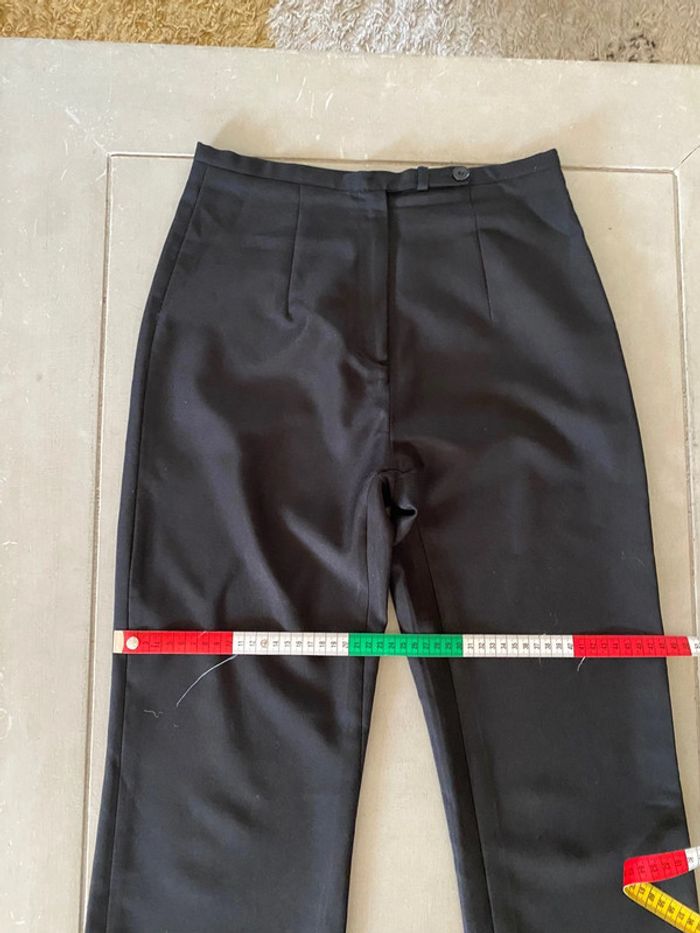 Pantalon La City noir coupe droite longueur 3/4 taille 38 - photo numéro 10