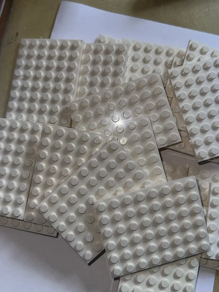 20 Plates Lego 6x8 ref 3036 White - photo numéro 3