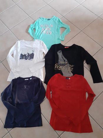 Lot 5 tshirt manches longues
