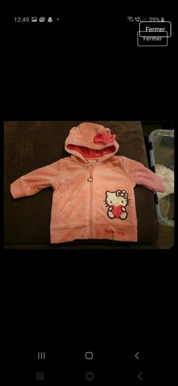 Veste hello kitty 3mois