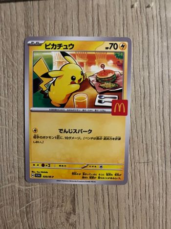 Pikachu McDonald’s 2025 020/M-P Pokémon card