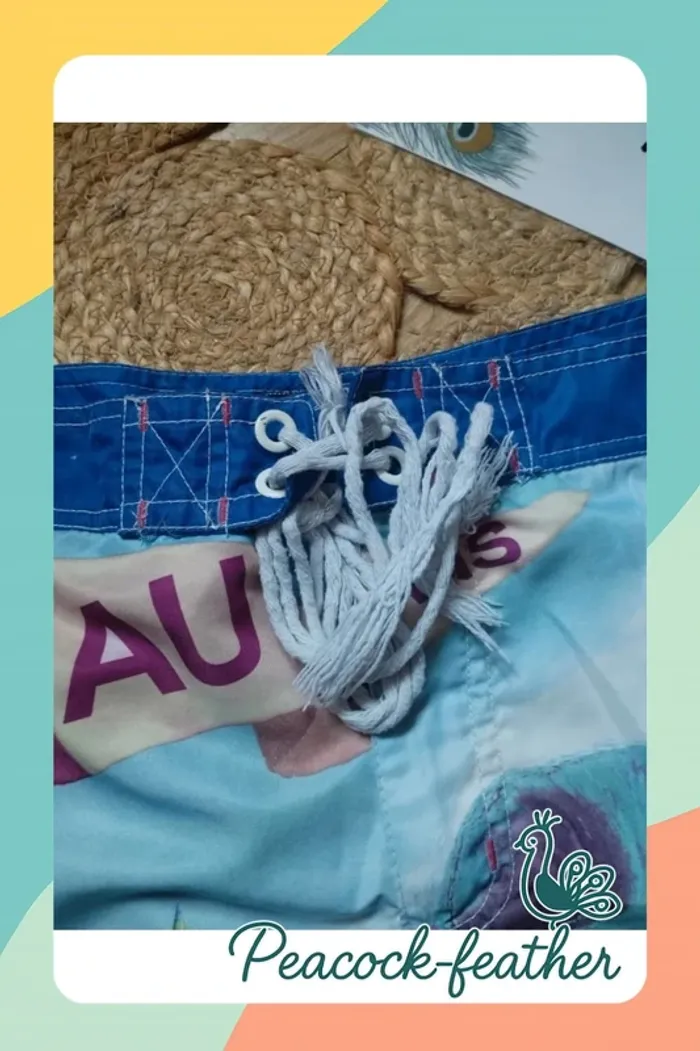 Short de plage homme M austar jeans - photo numéro 4