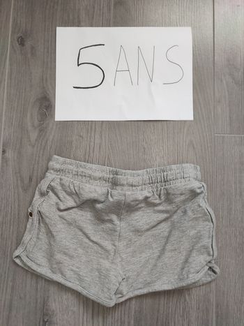 Short gris orchestra fille 5 ans