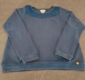 25 € Sweat molleton marine à dentelle Ikks 10 ans