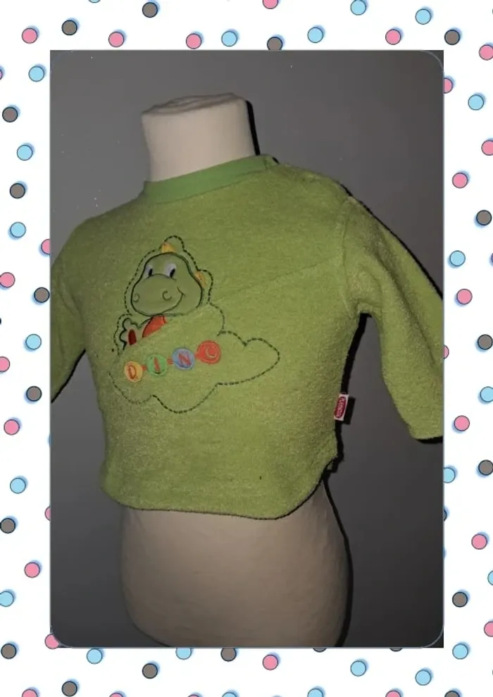 Pull dinosaure 6 mois - photo numéro 2