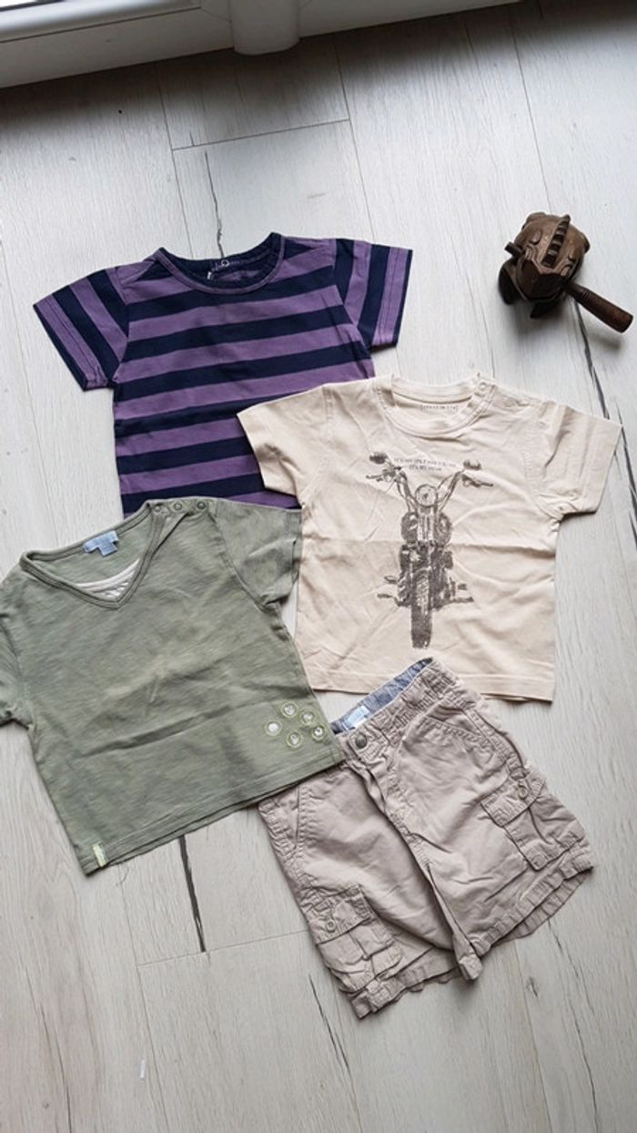 Lot de 4 pièces été garçon 18mois