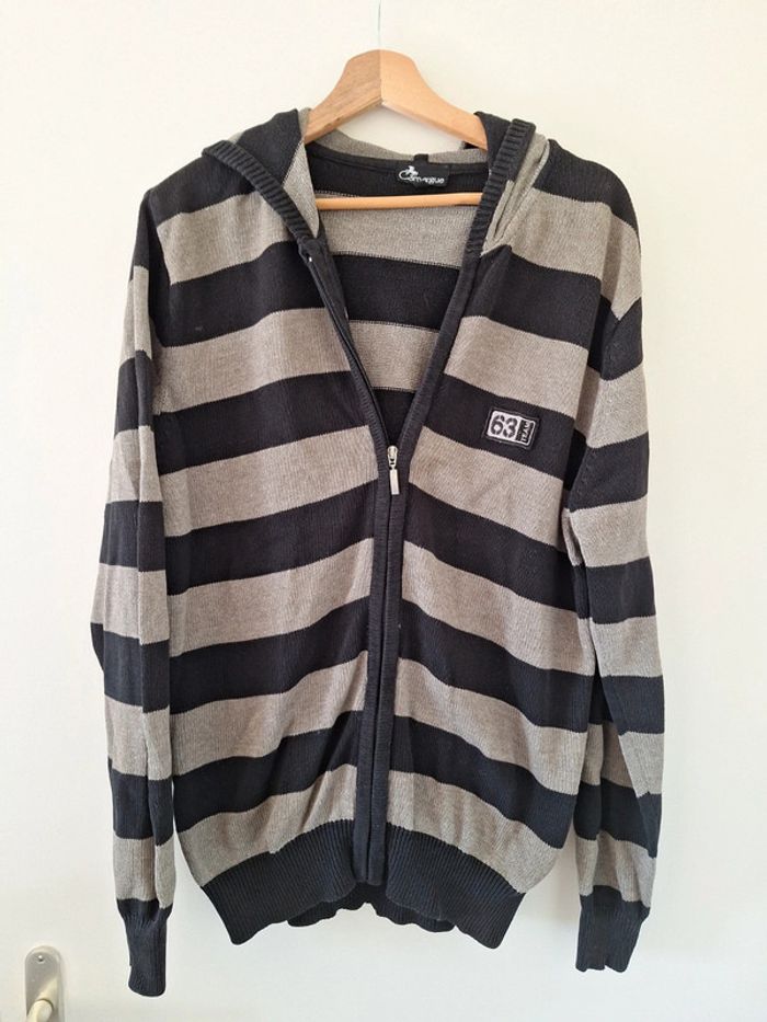 Gilet t42/xl à capuche Rayé #H42XL-001
