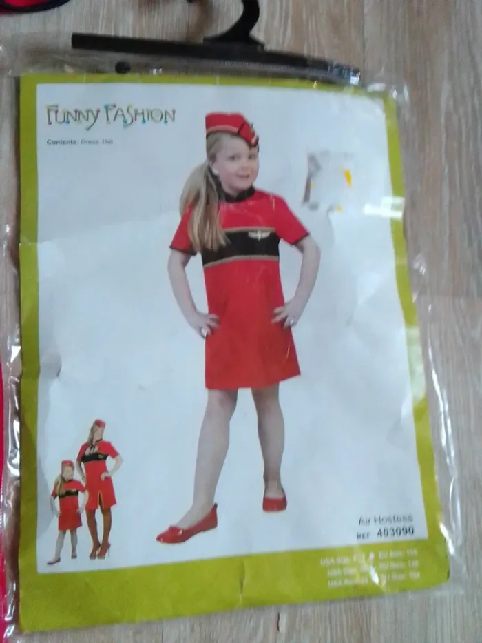 Déguisement costume fille hôtesse de l air - photo numéro 3